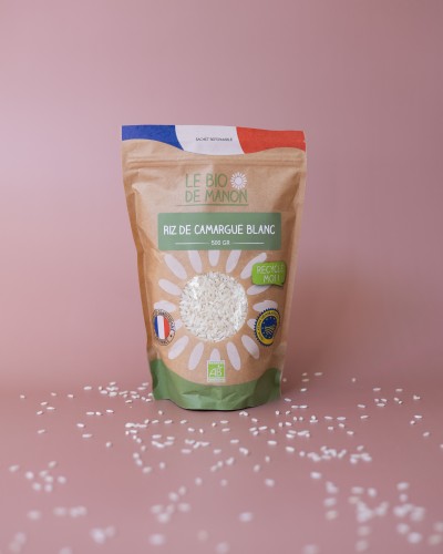 Riz de Camargue IGP Blanc Bio - grains tendres et délicats, origine Camargue - Le Bio de Manon