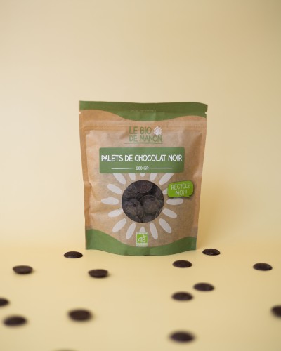 Palets de chocolat noir 200g