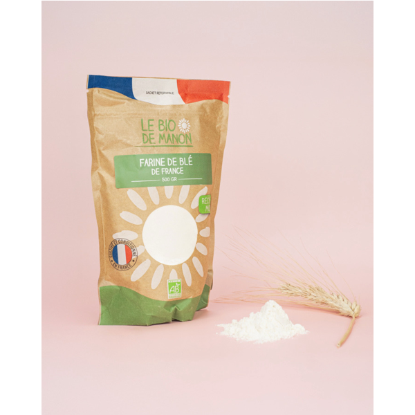 Farine de blé T65 de France 500g