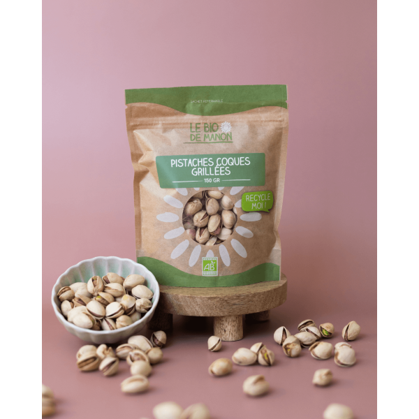 Pistaches coques grillées nature 150g
