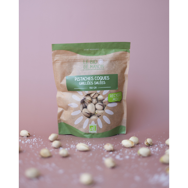 Pistaches coques grillées salées 150g