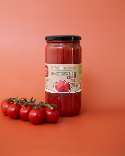 Tomates pelées entières en...