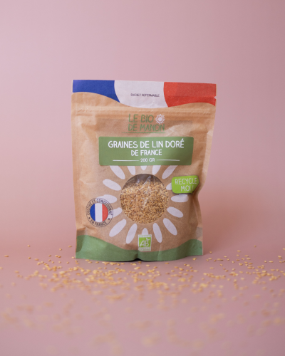 Graines de lin doré de...