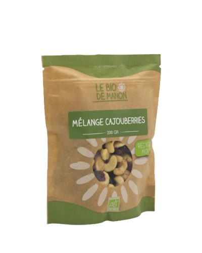 Mélange Cajouberries bio 200g en sachet - Le Bio de Manon Peynier Mélange Cajouberries bio 200g en sachet - Le Bio de Manon Peynier