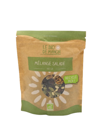 Mélange salade bio 180g en sachet - Le Bio de Manon Peynier Mélange salade bio 180g en sachet - Le Bio de Manon Peynier