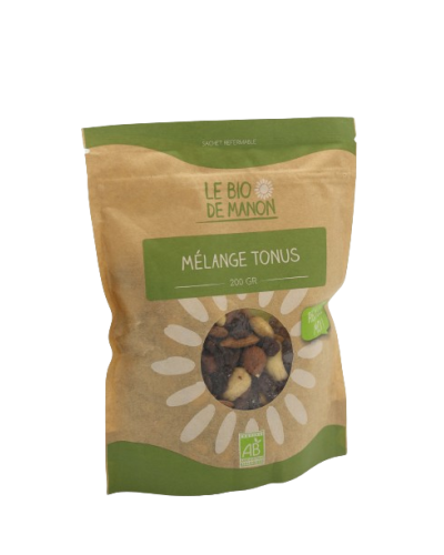 Mélange tonus bio 200g en sachet - Le Bio de Manon Peynier Mélange tonus bio 200g en sachet - Le Bio de Manon Peynier