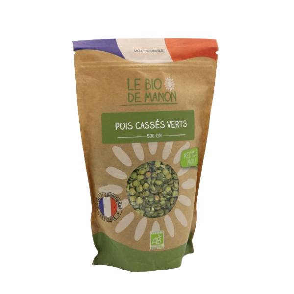 Pois cassés verts de France 500g