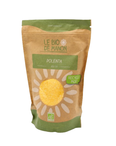 Polenta bio 450g en sachet - Le Bio de Manon Peynier Polenta bio 450g en sachet - Le Bio de Manon Peynier