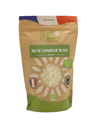 Riz de Camargue IGP Blanc Bio - Le Bio de Manon Peynier Riz de Camargue IGP Blanc Bio - Le Bio de Manon Peynier