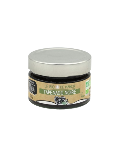 Pot de tapenade olives noires bio 100g - Le Bio de Manon Peynier