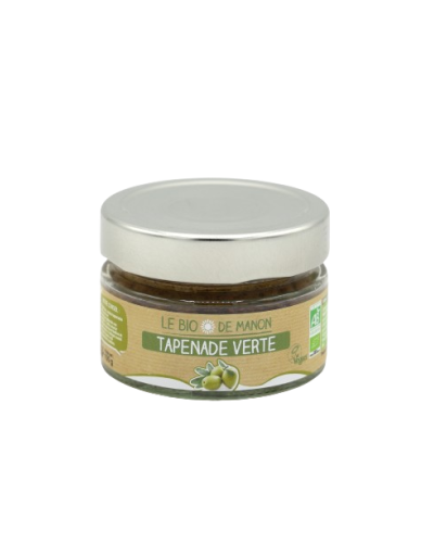 Pot de tapenade verte bio 100g - Le Bio de Manon Peynier