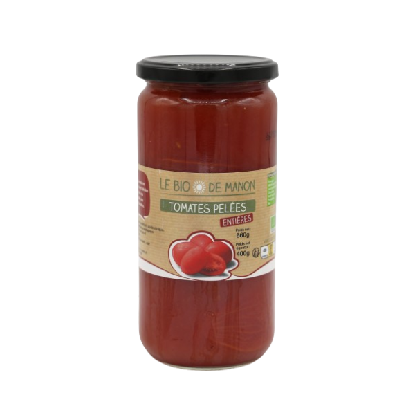 Tomates pelées entières en bocal 720ml