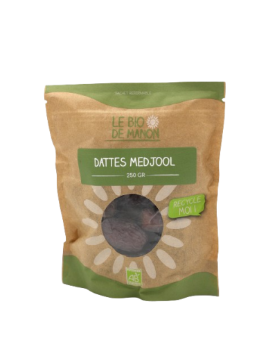 Dattes Medjool bio en sachet 250g - Le Bio de Manon Peynier