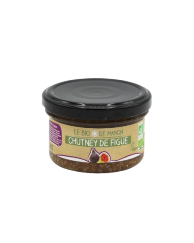 Petit pot de chutney de figues bio 90g - Le Bio de Manon Peynier Petit pot de chutney de figues bio 90g - Le Bio de Manon Peynier