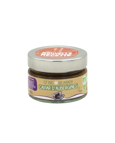 pot de caviar d'aubergine bio 100g - Le Bio de Manon Peynier
