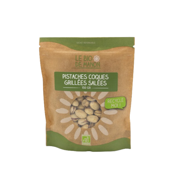 Pistaches coques grillées salées 150g