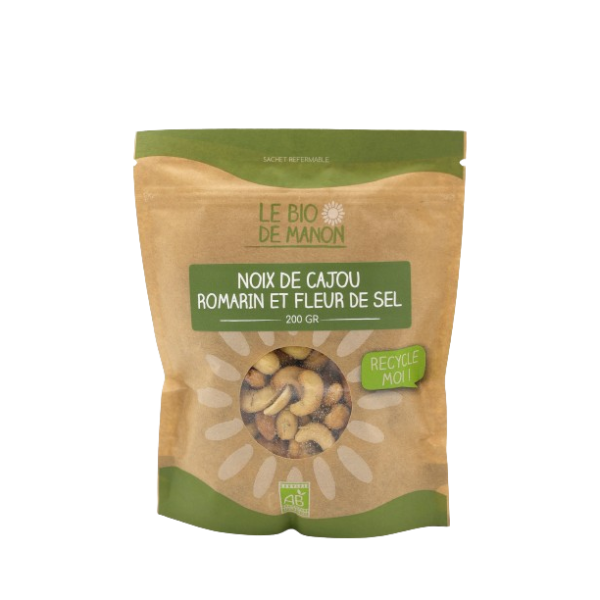 Noix de cajou au romarin & fleur de sel 200g