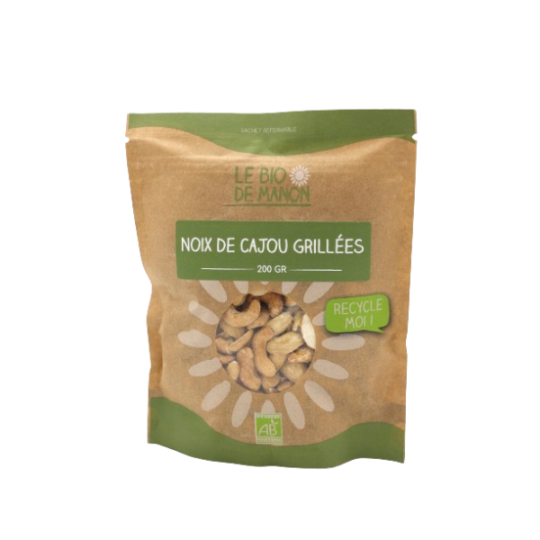 Noix de cajou grillées nature 200g