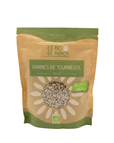 Graines de tournesol bio 250g - Le Bio de Manon Peynier Graines de tournesol bio 250g - Le Bio de Manon Peynier