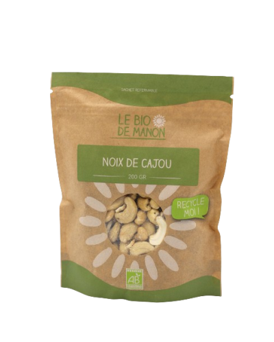 Noix de cajou crues bio en sachet 200g - Le Bio de Manon Peynier