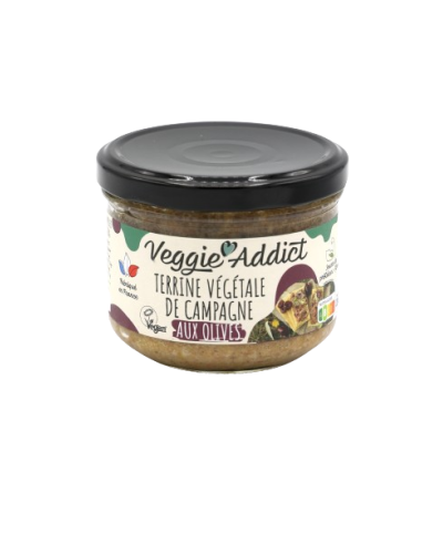 Pot de terrine végétale de campagne aux olives bio 200g - Le Bio de Manon Peynier Pot de terrine végétale de campagne aux olives bio 200g - Le Bio de Manon Peynier