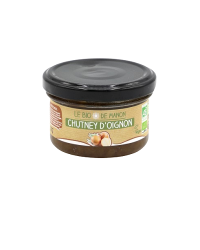 Petit pot de chutney d'oignon bio 90g - Le Bio de Manon Peynier Petit pot de chutney d'oignon bio 90g - Le Bio de Manon Peynier