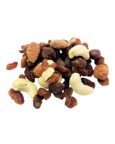 Mélange tonus - raisins sultanines, noisettes, noix de cajou et amandes Mélange tonus - raisins sultanines, noisettes, noix de cajou et amandes