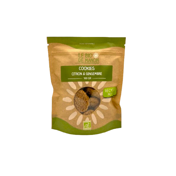 Cookies Citron & Gingembre 100g