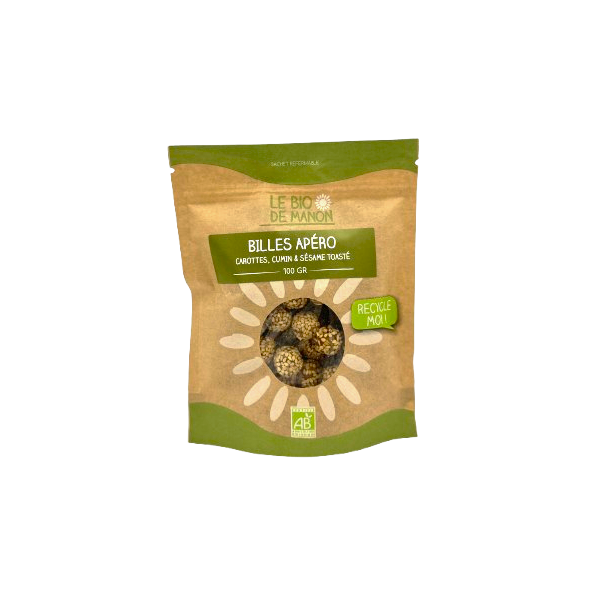 Billes apéro Carottes / Cumin & Sésame 100g