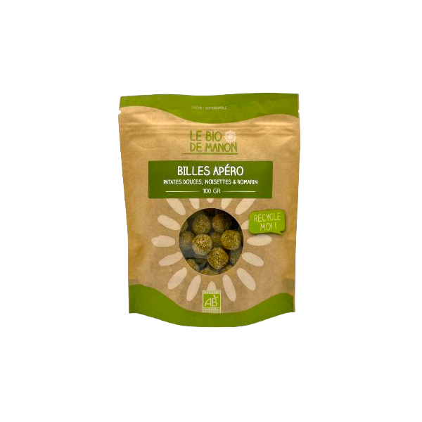 Billes apéro Patates douces / Noisettes & Romarin 100g