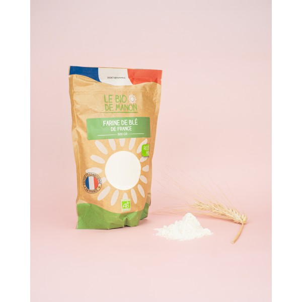 Farine de blé T65 de France 500g